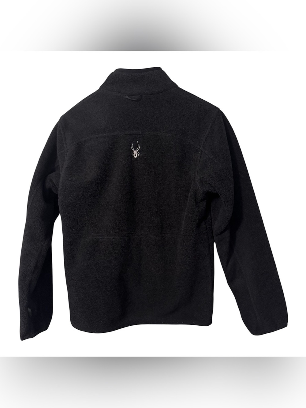 Spyder Black Full Zip Performance Fleece Jacket Men's Small Y2K Gorpcore - Picture 3 of 13